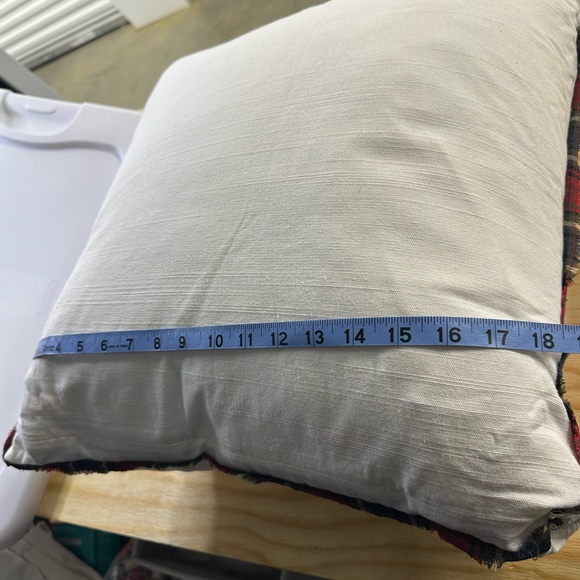 Pottery Barn Black and Cream Dog Holiday Pillow - Picture 6 of 6